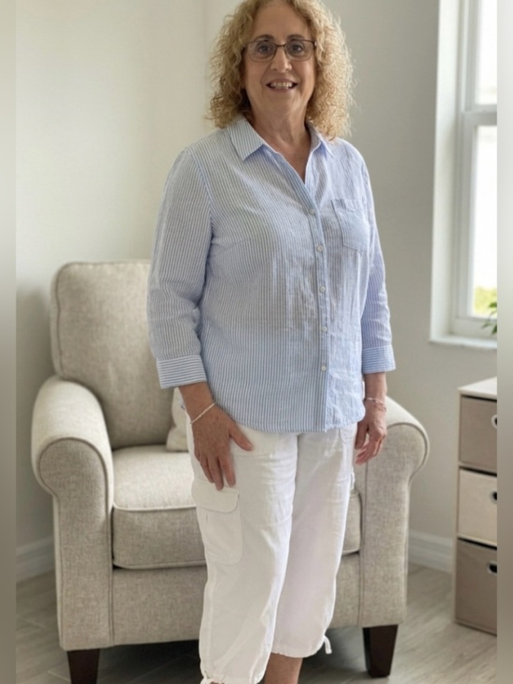 Casual White Cargo Pants by Fashion Bug size 14